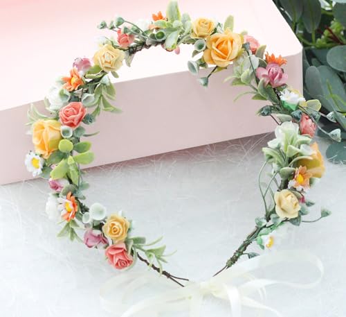 Fairy Flower Crown Woodland Headband Elf Floral Halo Headpiece - Variation 7