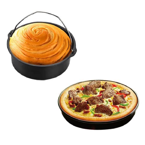 MIUVA Air Fryer Accessories Set for 3.2QT-5.8QT - Cake Barrel & Pizza Pan
