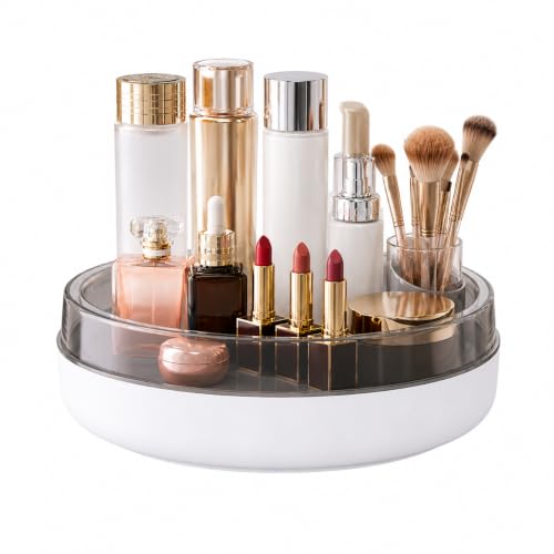 360° Rotating Makeup Organizer Tray, 8.5-Inch Lazy Susan Vanity Turntable
