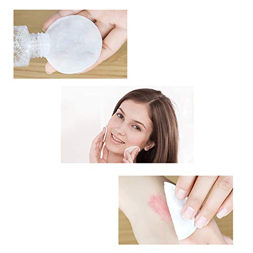 Anllinoa 200 Count Cotton Rounds Makeup Remover Pads 2 Pack - Lint-Free, Biodegradable Facial Cleansing Discs