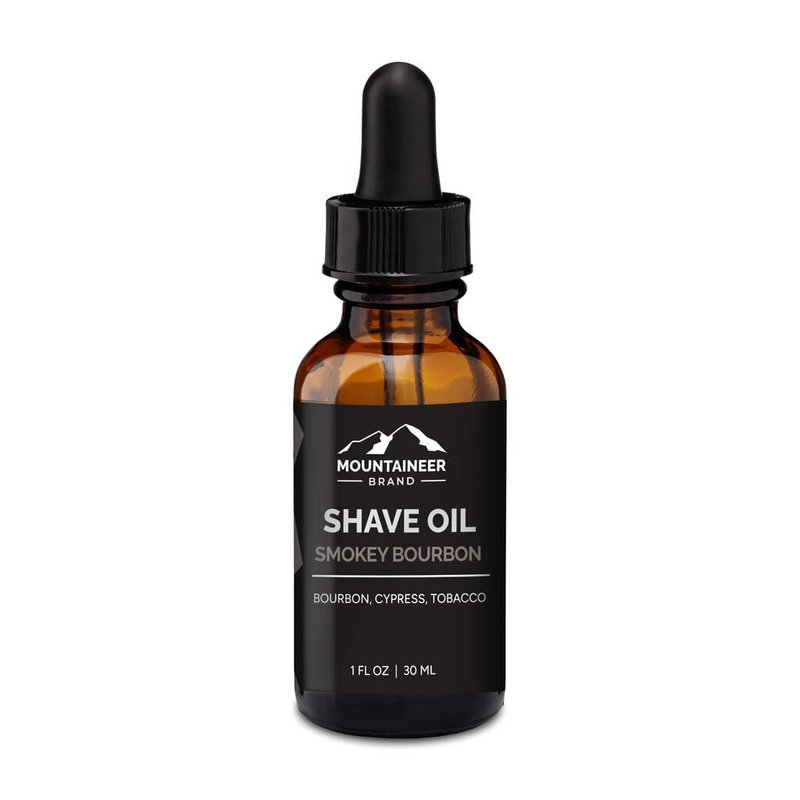 Mountaineer Brand Pre-Shave Oil | Reduce Nicks and Irritation for Close Shaving | Smokey Bourbon Scent |2oz