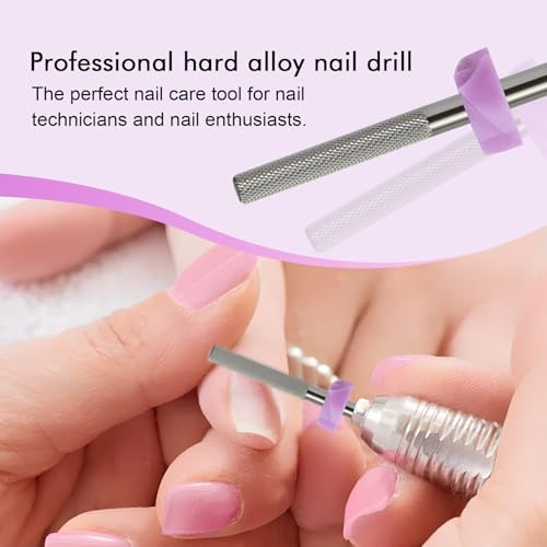 3/32" Tungsten Carbide Nail Drill Bit, Long Buffer Cuticle Cleaner Bit