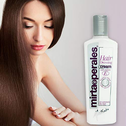 Mirta de Perales Vitamin E Hair Cream 8 oz for Silky, Manageable Hair