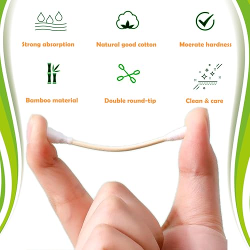 XL Bamboo Cotton Swabs - 756 Pcs Jumbo Swabs for Multiple Uses