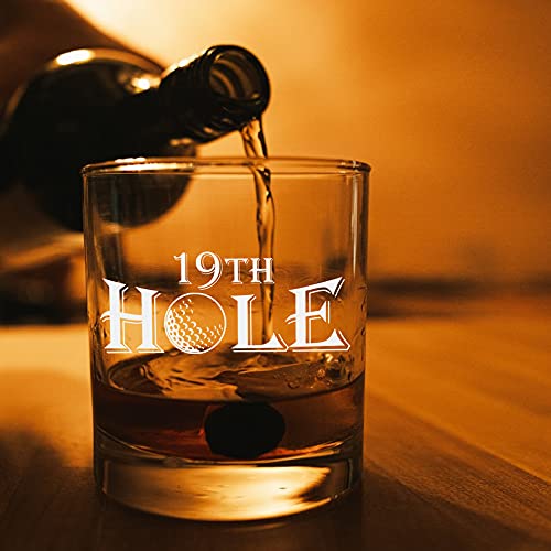 Funny 19th Hole Golf Whiskey Glass - Unique Gift for Golfers
