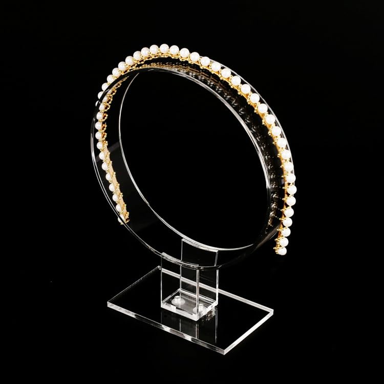 Clear Acrylic Headband Display Stand - 2 Pack Hair Accessory Organizer