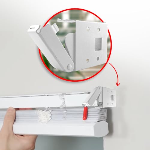 Box Mounting Brackets for 2.5" Horizontal Blinds - White, 1 Pair