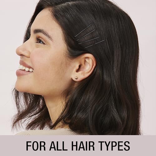 Conair Black Bobby Pins 400pk with Storage Pouch - Non-Slip Hair Accessories