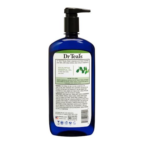 Dr Teal's Relax & Relief Body Wash with Eucalyptus & Spearmint, 24 fl oz