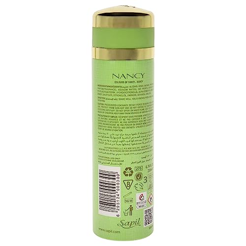 Sapil Nancy Green Deodorant Spray for Women - Floral & Fruity Fragrance