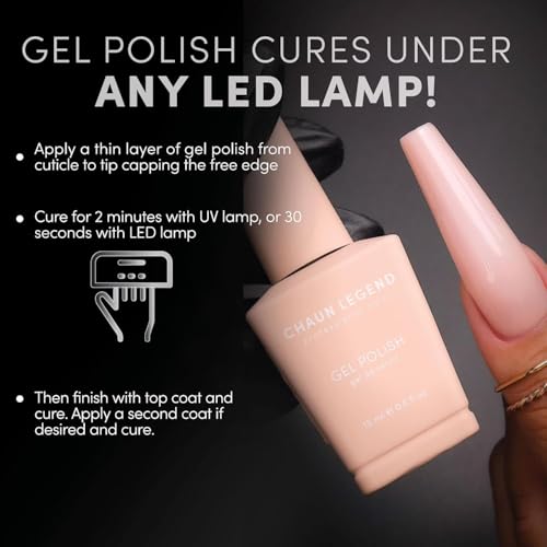 Chaun Legend UV LED Gel Nail Polish - Sleigh My Bells LG5088 Red Sparkle