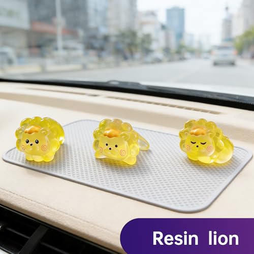 30Pcs Mini Luminous Resin Lion Figurines for Crafts & Decor