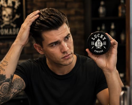 Lucky 13 Original Hair Pomade, High Hold & Shine, Fresh Scent, 4oz