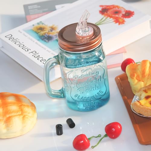 Mason Jar Pour Spout Set - 70mm Leak-Proof Dispenser with Caps