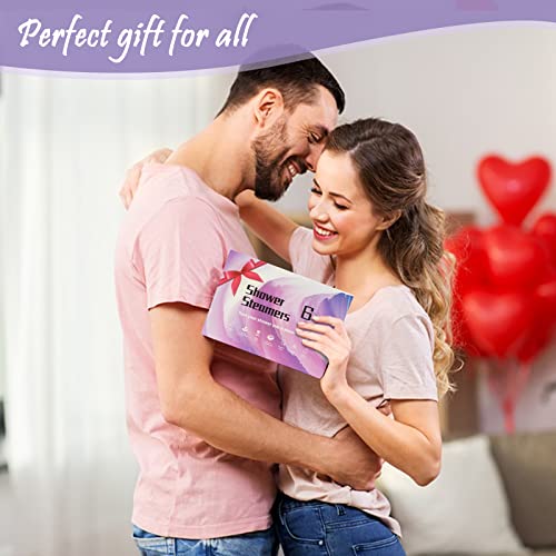 Aromatherapy Shower Steamers 6-Pack - Relaxing Self Care Gifts for Women & Men