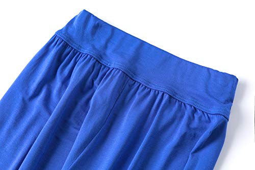 AvaCostume Boys' Blue Baggy Casual Harem Pants for Girls' Dance, Size 10