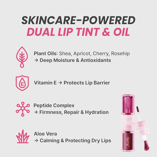 Epielle Herg Dual Lip Tint & Oil - Pinot Noir & Bubble Berry