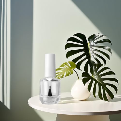Agidea 15ml Empty Nail Polish Bottles with Paddle Brush - 6 Pack