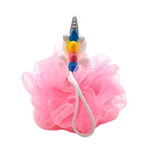 Ralcosuss Cute Unicorn Bath Loofah Sponge for Kids and Adults