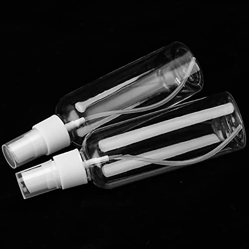 HEIHAK 50-Pack 30ml Clear Plastic Fine Mist Spray Bottles - Travel Size