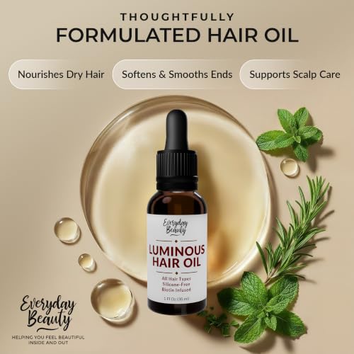 Everyday Beauty Luminous Hair Oil - Biotin & Botanical Nourishing Treatment