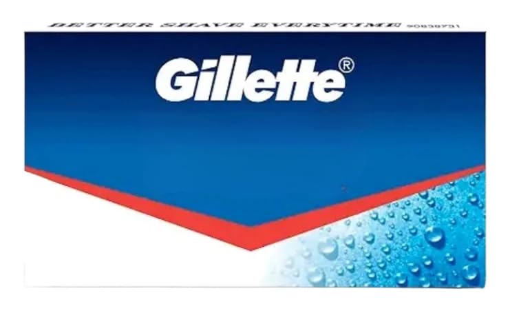 Gillette Double Edge Razor Blades - Pack of 100 for Shaving & Grooming