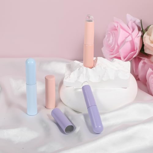 Reusable Silicone Lip Brush Set with Macaron Colors - Lip Gloss & Balm Applicators