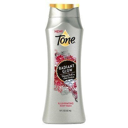 Tone Radiant Glow Body Wash with Diamond Dust & Lotus Blossom - 16 Fl Oz