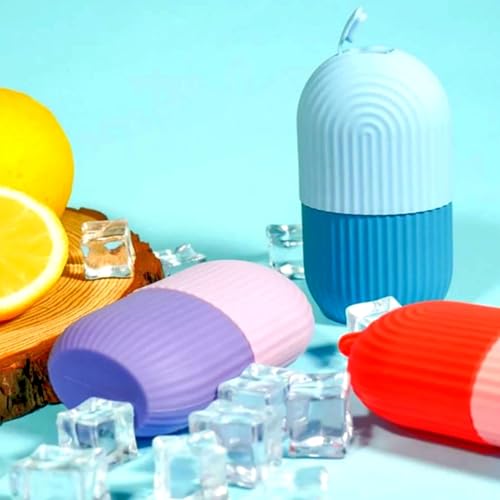 Ice Roller for Face & Body - Cold Therapy Massage for Puffiness & Skin Brightening