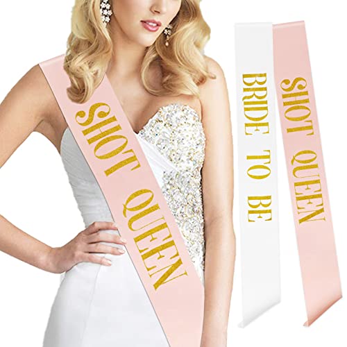 Bachelorette Party Sash Set - 12 Pack with Bride to Be & Team Bride Sashes