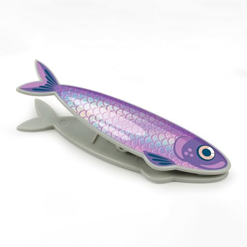 Fish 'N Clips Sardine Bag Clips Set of 4 - Iridescent Kitchen Accessories