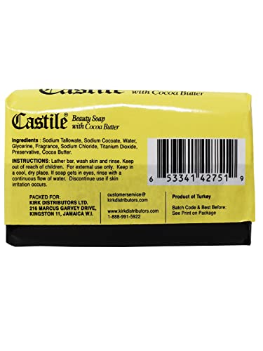 ELP Essential Castile Soap with Cocoa Butter - 6 Pack (3.9 oz)