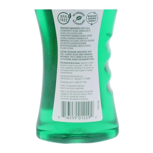 Coast Emerald Burst Body Wash - Hydrating Aloe Formula, 18 oz