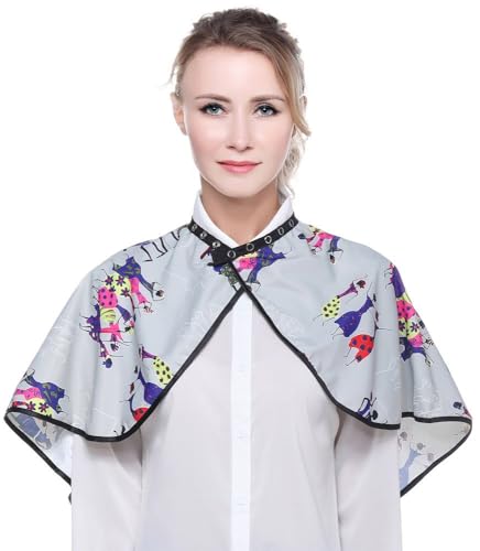 PERFEHAIR Makeup Cape for Women - 3-Pack Waterproof Adjustable Bib for Stylists
