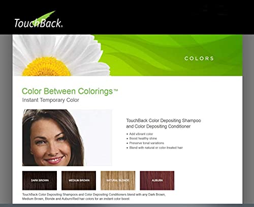 TouchBack Auburn Color Shampoo and Conditioner Set - Temporary Hair Color