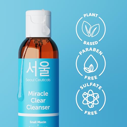Korean Acne Cleanser with Snail Mucin & Salicylic Acid - 4oz
