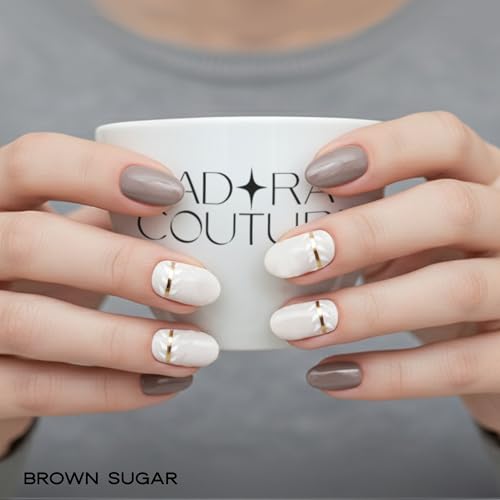 Semi-Cured Gel Nail Strips Kit - 30 UV Gel Nail Wraps with Tools