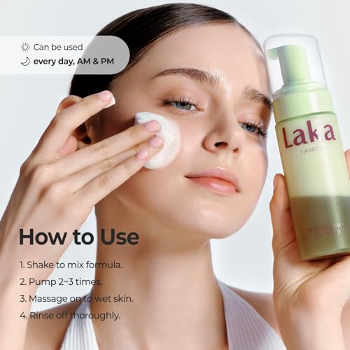 Laka Melty PDRN Oil Foam Cleanser - Gentle Deep Cleanser for All Skin Types, 145ml