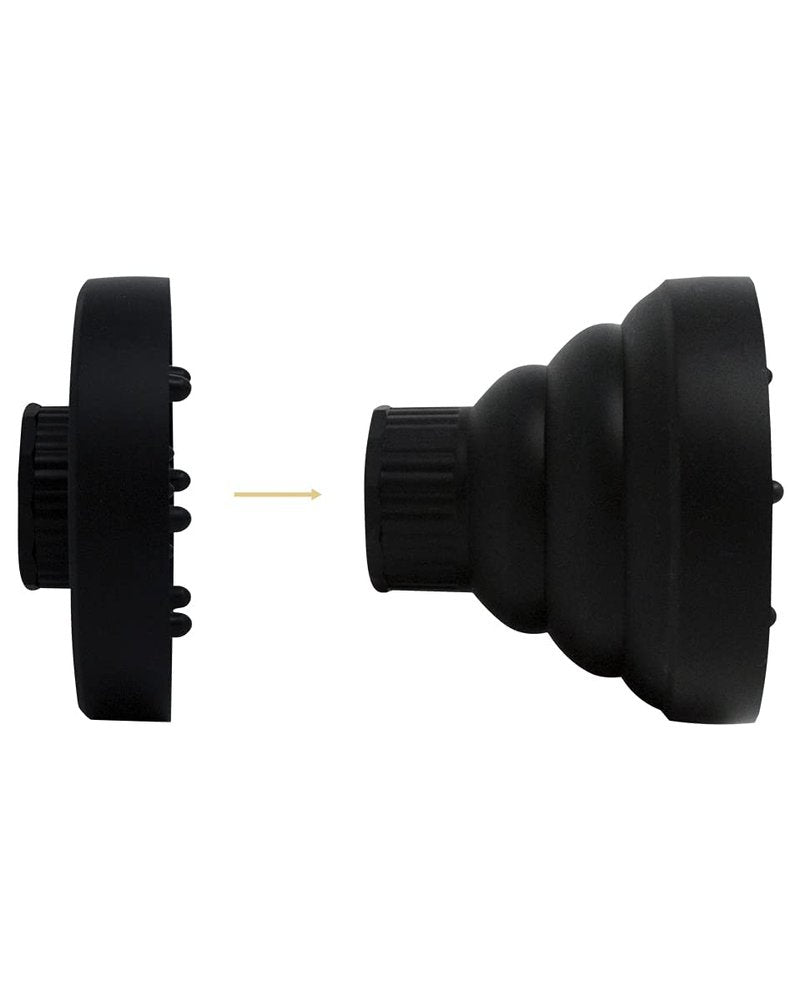 StyleCraft Professional Collapsible Hair Dryer Diffuser, Heavy Duty Design Fits Most Hair Dryers(1.61 to 2.25-in Diameter)