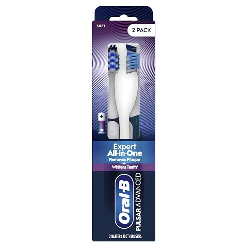 Oral-B Pulsar Advanced All-in-One Battery Powered Toothbrush, 2 Count
