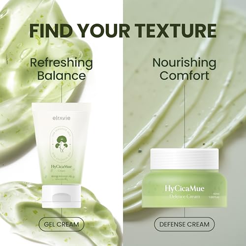 Elravie HyCicaMue Soothing Cream - Lightweight Water Gel Moisturizer 50ml