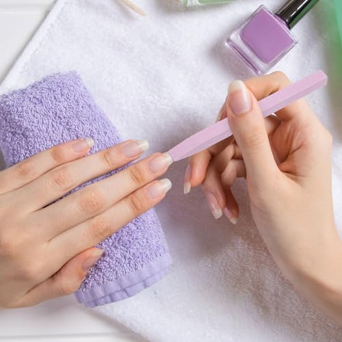 HARFINGTON Pumice Stone Nail File - 2pcs Professional Buffer & Cuticle Remover