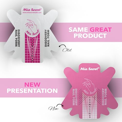 Mia Secret Discovery Nail Forms 500 pcs - Acrylic & UV Gel Nail Extension Guides