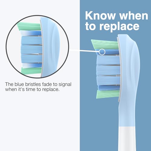 Blue 5-Pack Philips Sonicare Replacement Heads C1 C2 C3 - Genuinely DuPont Bristles