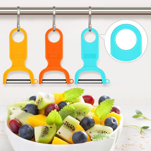 KITCHPOWER Vegetable Peeler Set - Carbon Steel Blades, 3 Pack