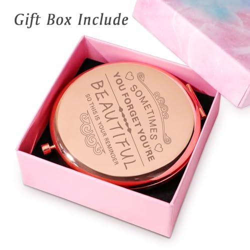 Personalized Compact Mirror for Women - Custom Gift for Her