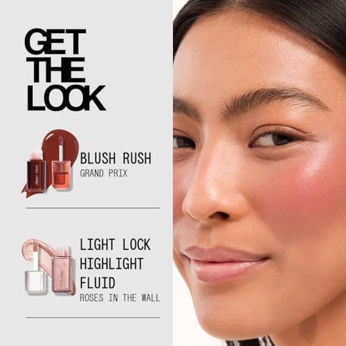 about-face Blush Rush Liquid Blush - GRAND PRIX, Rich Brown, 0.11oz