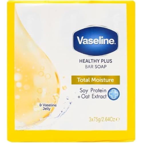 Vaseline Total Moisture Bar Soap - 3 Pack of 75g Bars