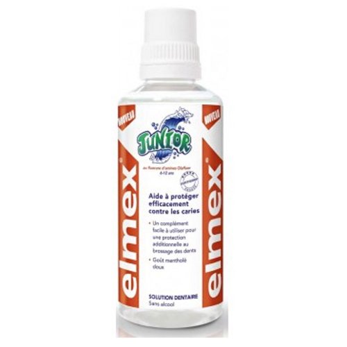 Elmex Junior Alcohol-Free Dental Solution for Ages 6-12, 400ml