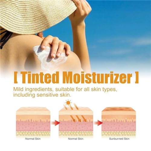 1PC Tinted SPF 50 Sunscreen for Face Travel Size - Universal Protecting Moisturizer